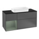 V&B Meuble sous lavabo Finion 120 cm, Pl b m, Rg l Ol m Lac, Anthrac. m-1
