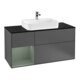 V&B Meuble sous lavabo Finion 120 cm, Pl b m, Rg l Ol m Lac, Anthrac. m-1