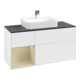 V&B Meuble sous-lavabo Finion 120 cm, Pl b m, Rg l si G m La, blanc m Lac-3