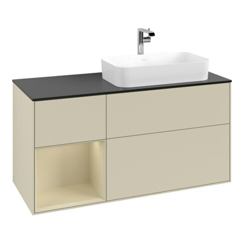 V&B Meuble sous lavabo Finion 120 cm, Pl b m, Rg l si G m La, si G m La