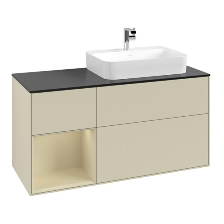 V&B Meuble sous lavabo Finion 120 cm, Pl b m, Rg l si G m La, si G m La