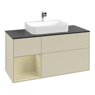 V&B Meuble sous lavabo Finion 120 cm, Pl b m, Rg l si G m La, si G m La