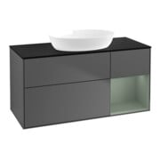 V&B Meuble sous lavabo Finion 120 cm, Pl b m, Rg Oli. m Lac, Anthrac. m
