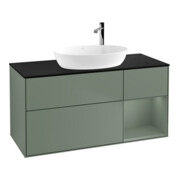 V&B Meuble sous-lavabo Finion 120 cm, Pl b m, Rg Oli. m Lac, Oli. m Lac