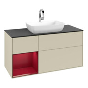 V&B Meuble sous lavabo Finion 120 cm, Pl b m, Rg Peo m Lac, si Gr m Lac