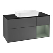 V&B Meuble sous lavabo Finion 120 cm, Pl b m, Rg r Ol m Lac, Anthrac. m