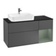 V&B Meuble sous lavabo Finion 120 cm, Pl b m, Rg r Ol m Lac, Anthrac. m-1