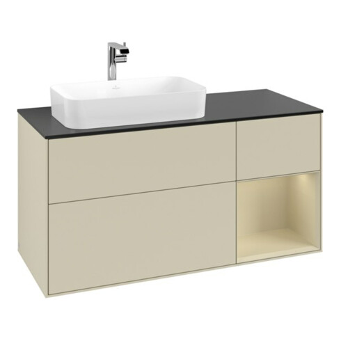 V&B Meuble sous lavabo Finion 120 cm, Pl b m, Rg r si G m La, si G m La