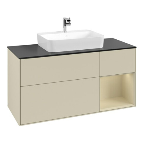 V&B Meuble sous lavabo Finion 120 cm, Pl b m, Rg r si G m La, si G m La