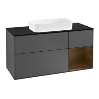 V&B Meuble sous lavabo Finion 120 cm, Pl b m, Rg re wal ven, Anthrac. m