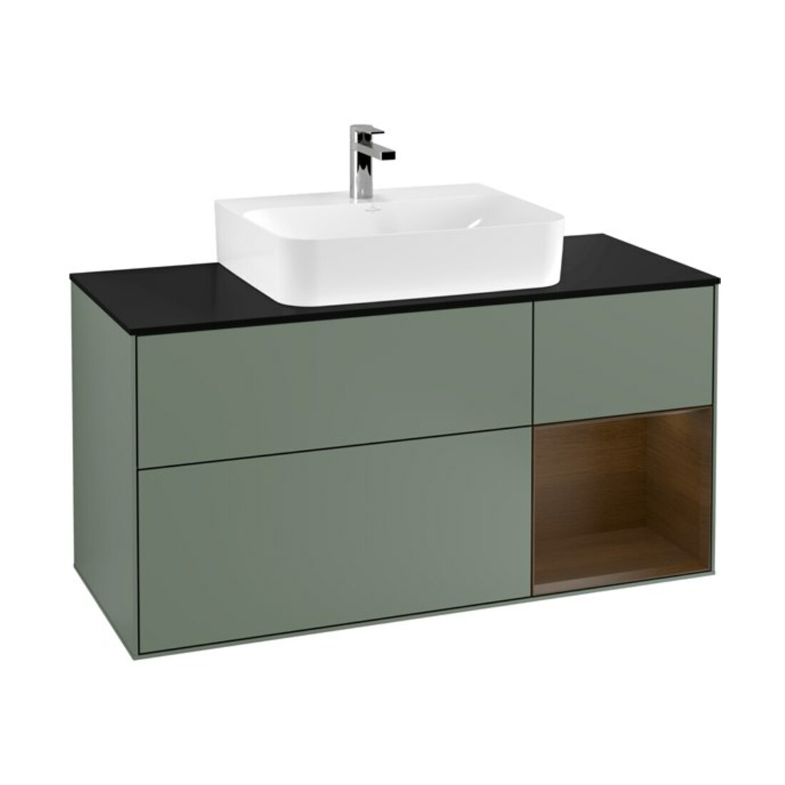 V&B Meuble sous lavabo Finion 120 cm, Pl b m, Rg re wal ven, Oli. m Lac