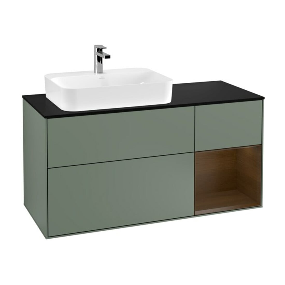 V&B Meuble sous lavabo Finion 120 cm, Pl b m, Rg re wal ven, Oli. m Lac