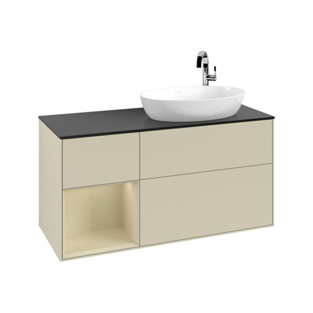 V&B Meuble sous lavabo Finion 120 cm, Pl b m, Rg si G m La, si Gr m Lac
