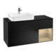 V&B Meuble sous lavabo Finion 120 cm, Pl blanc mat, Reg droite Oa ven, bleu mat Lac-1