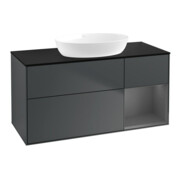 V&B Meuble sous lavabo Finion 120 cm, Pl blanc mat, Rg A mat laqué, avec blanc mat laqué