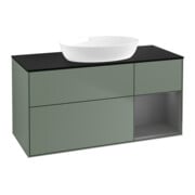 V&B Meuble sous lavabo Finion 120 cm, Pl blanc mat, Rg A mat laqué, Oli mat laqué