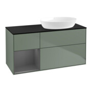 V&B Meuble sous lavabo Finion 120 cm, Pl blanc mat, Rg A mat laqué, Oli mat laqué