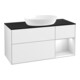 V&B Meuble sous lavabo Finion 120 cm, Pl blanc mat, Rg blanc mat, Lac brillant blanc-1