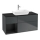 V&B Meuble sous lavabo Finion 120 cm, Pl blanc mat, Rg blanc mat Lac, md bleu mat Lac-1