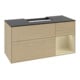 V&B Meuble sous lavabo Finion 120 cm, Pl blanc mat, Rg droite, si Gris mat Lac, Oa ven-3
