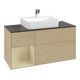 V&B Meuble sous lavabo Finion 120 cm, Pl blanc mat, Rg gauche, surface laquée, Oa ven-1