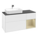V&B Meuble sous lavabo Finion 120 cm, Pl blanc mat, Rg gris saumon, Laqué blanc mat-4