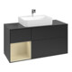 V&B Meuble sous lavabo Finion 120 cm, Pl blanc mat, Rg laqué gris mat, blanc mat lacqué-1