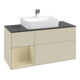 V&B Meuble sous lavabo Finion 120 cm, Pl blanc mat, Rg laqué gris mat Laque, gris mat Laque-3