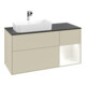 V&B Meuble sous lavabo Finion 120 cm, Pl blanc mat, Rg rouge blanc mat Lac, si Gris mat Lac-3