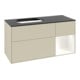 V&B Meuble sous lavabo Finion 120 cm, Pl blanc mat, Rg rouge blanc mat Lac, si Gris mat Lac-4