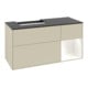 V&B Meuble sous lavabo Finion 120 cm, Pl blanc mat, Rg rouge blanc mat Lac, si Gris mat Lac-4