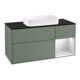 V&B Meuble sous lavabo Finion 120 cm, Pl blanc mat, Rouge warm mat Lac, Olive mat Lac-1
