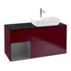 V&B Meuble sous lavabo Finion 120 cm, Pl blanc mat, Tiroir anthracite mat, Poignées métal-1
