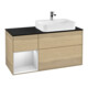 V&B Meuble sous lavabo Finion 120 cm, Pl blanc mat, Tiroir gauche blanc mat, Oa ven-1
