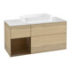 V&B Meuble sous lavabo Finion 120 cm, Pl blanc mat, Tiroir gauche, Ouv. ven.