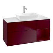 V&B Meuble sous lavabo Finion 120 cm, pl blanc, rég Peo m laqué, Peo m-1