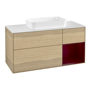 V&B Meuble sous lavabo Finion 120 cm, pl blanc, tiroir droit Peo, Oa ven