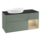 V&B Meuble sous-lavabo Finion 120 cm, Pl bleu, Étagère Oa ven, Oli. m Lac-1