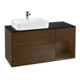 V&B Meuble sous-lavabo Finion 120 cm, Pl bleu m, Étagère droite wal ven, wal ven-1