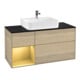V&B Meuble sous lavabo Finion 120 cm, Pl bleu m, Reg gauche gol m, Oa ven-1