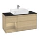 V&B Meuble sous lavabo Finion 120 cm, Pl bleu m, Reg gauche Oa ven, Oa ven-1