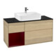 V&B Meuble sous-lavabo Finion 120 cm, Pl bleu m, Reg gauche Peo, Oa ven-1