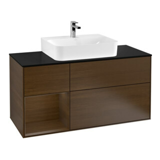 V&B Meuble sous lavabo Finion 120 cm, Pl bleu m, Reg gauche wal ven, wal ven