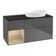V&B Meuble sous-lavabo Finion 120 cm, Pl bleu m, Reg Oa ven, Anthrac. m-1