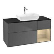 V&B Meuble sous lavabo Finion 120 cm, Pl bleu m, Reg Oa ven, Anthracite m-1