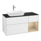 V&B Meuble sous lavabo Finion 120 cm, Pl bleu m, Reg Oa ven, blanc brillant Lac-1