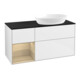 V&B Meuble sous-lavabo Finion 120 cm, Pl bleu m, Reg Oa ven, blanc brillant Lac-1