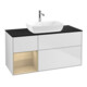 V&B Meuble sous-lavabo Finion 120 cm, Pl bleu m, Reg Oa ven, blanc m Lac-1