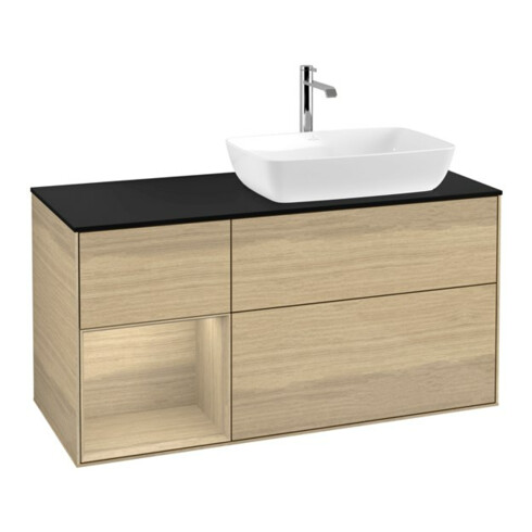 V&B Meuble sous-lavabo Finion 120 cm, Pl bleu m, Reg Oa ven, Oa ven