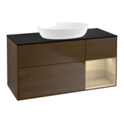 V&B Meuble sous lavabo Finion 120 cm, Pl bleu m, Reg Oa ven, wal ven